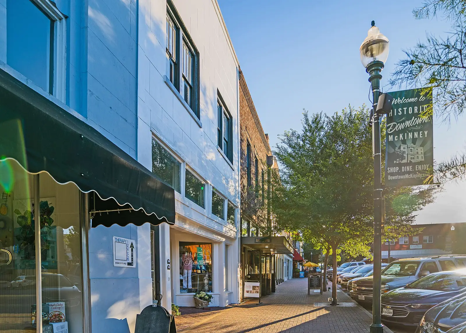 Historic downtown square in McKinney, Texas