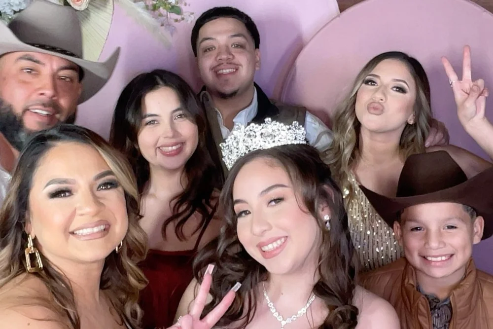 Group celebration photo booth